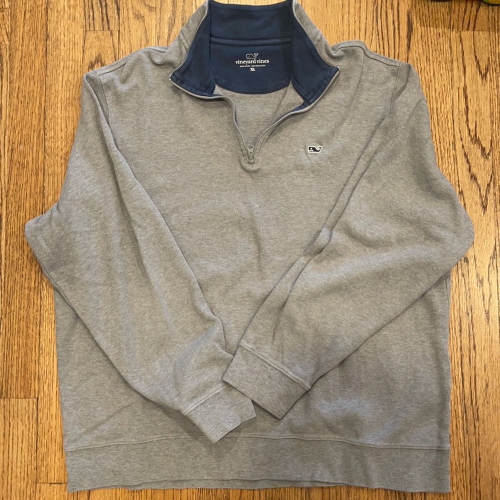 Vineyard Vines Gray Quarter Zip